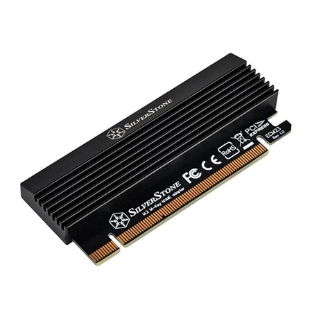 Abacus Slim M.2 M Key PCIe NVMe Adapter to PCIe x4 with Integrated Heatsink AB2661836
